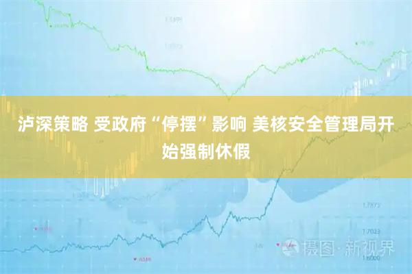 泸深策略 受政府“停摆”影响 美核安全管理局开始强制休假